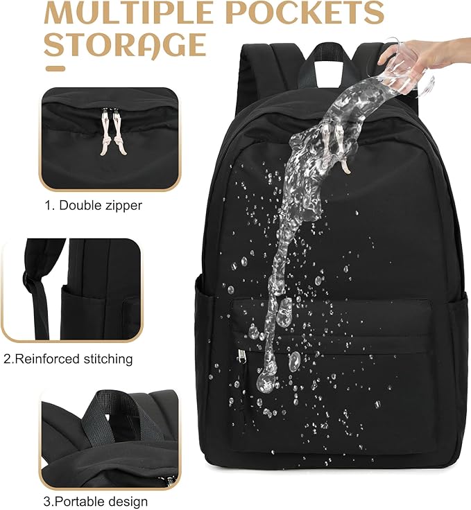 Bluboon School Backpack for Teen Girls Women Laptop Backpack College Bookbags Middle School Travel Work Commuter Back Pack