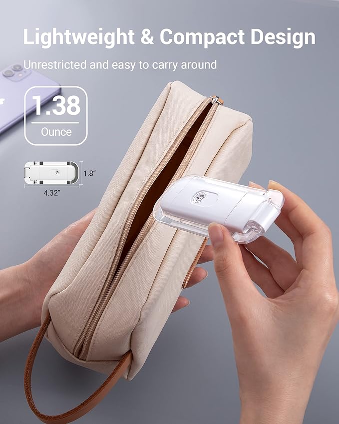 DEWENWILS Book Reading Light, Amber Warm Clip On LED with 3 Adjustable Brightness for Eye Protection, Rechargeable USB, Perfect for Bookworms, Kids (White)
