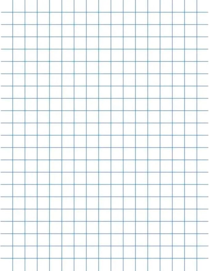 School Smart Graph Paper, 8-1/2 x 11 Inches, 1/4 Inch Rule, White, 500 Sheets