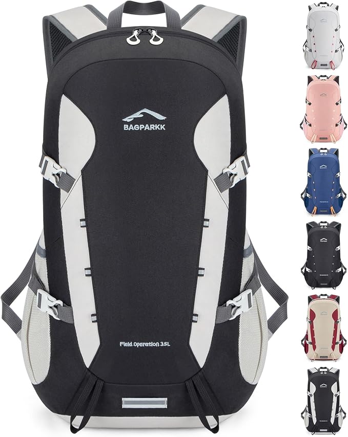 BAGPARKK 35L Ultra Lightweight Foldable Packable Hiking Backpack | Travel Backpack, Survival Whistle, Water-Resistant, Camping Daypack, Outdoor Sports, 0.88 pounds, Men & Women