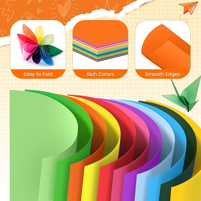 40 PCS Cardstock 8.5 "x 11", Craft Bulk Construction Paper 180GSM/65LB, 20 Colors Card Stock Paper for Card Making Printer Scrapbook Decorations DIY
