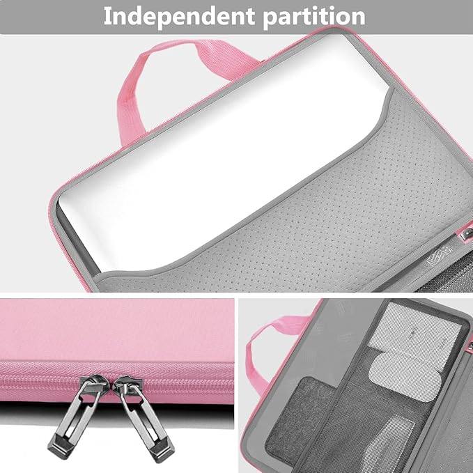 Hseok Laptop Sleeve 13-14 Inch Case Briefcase Compatible with MacBook Neo Pro 14 M5/M4/M3/M2/M1, All Models 13.3 Mac Air/Pro, XPS 13 14, Most Popular 13"-14" Notebooks,P01K01