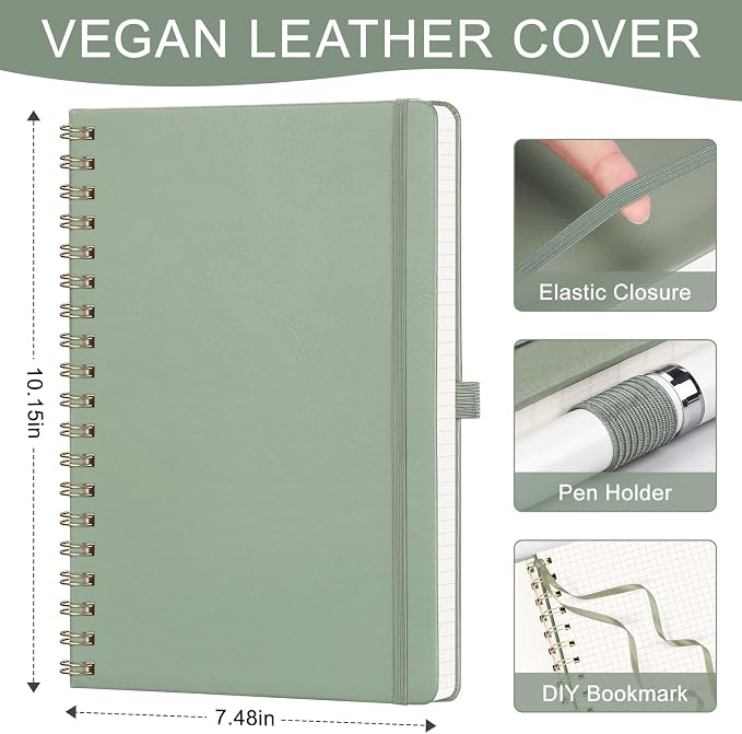 AHGXG Graph Paper Notebook, 140 Pages, B5 (7.6" x 10")