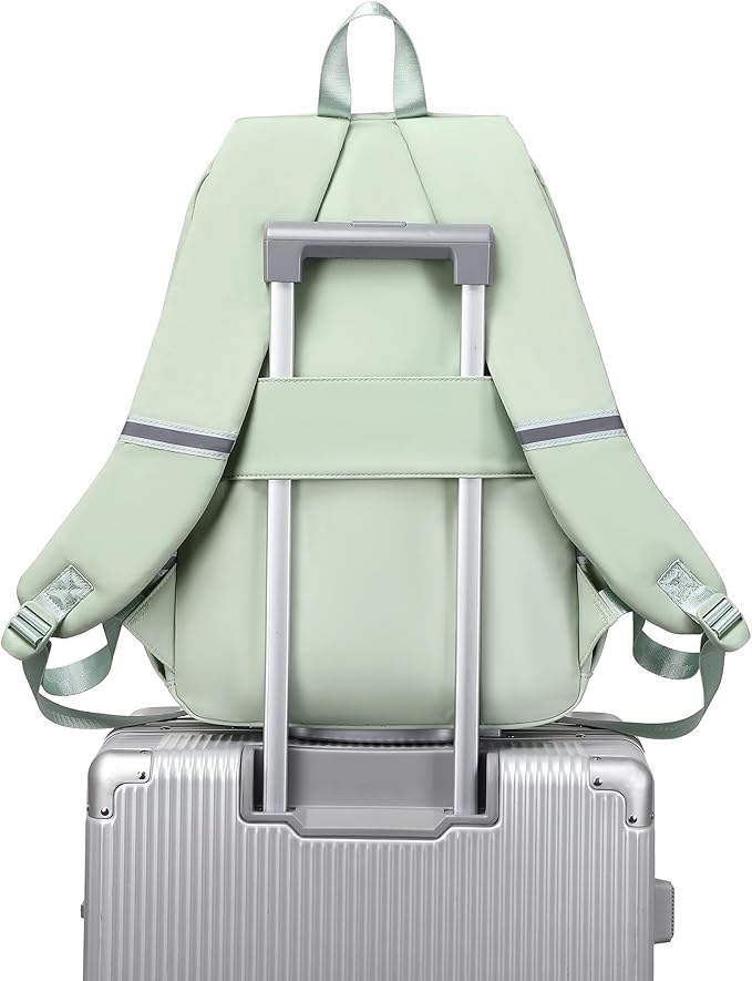 abshoo Big Student Laptop Backpack For College Women Middle High School Teen Girls Bookbag Travel Daypack (Olive Green)