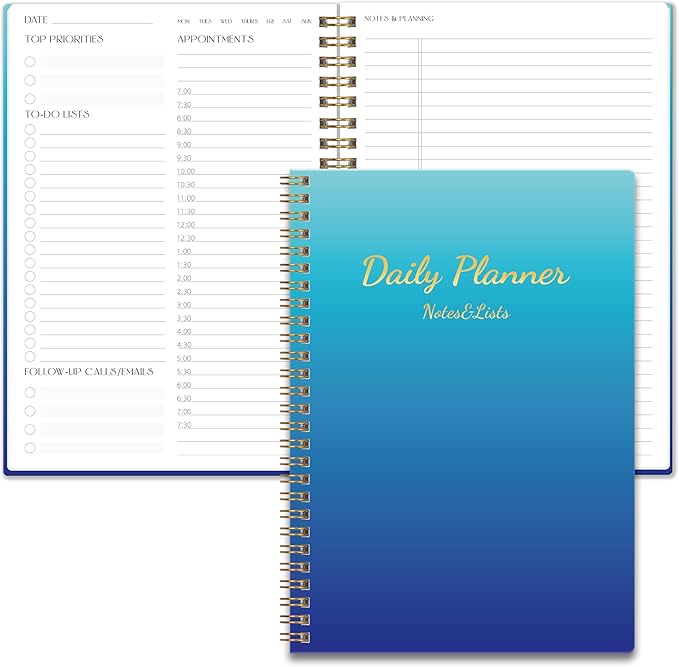 Cute Daily Planner Undated & To Do List Notebook for Work: With Hourly Schedule, 80 days Day on a Page Planner for Life Tasks - Day & Hour Agenda, Organizer Journal For Women or Men Purple