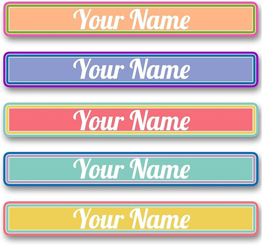 100 Pcs Personalized Labels for Kids School Supplies Waterproof, Custom Name Stickers Kids Labels for Travel, Daycare, Stationery