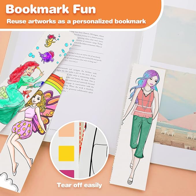 ZHOC Paint with Water Coloring Books for Kids, Pocket Mess Free Watercolor Painting Sets for Kids Ages 3 4 5 6 7 8+, Water Color Paint Set Arts and Crafts Gift for Boys Girls, 3 Pack