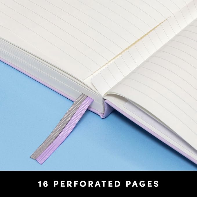 PAPERAGE Lined Journal Notebook, (Yellow), 252 Pages, Medium 5.6 in x 8 in - 100 GSM Thick Paper – Hardcover Journaling Notebook for Work, School & Note Taking