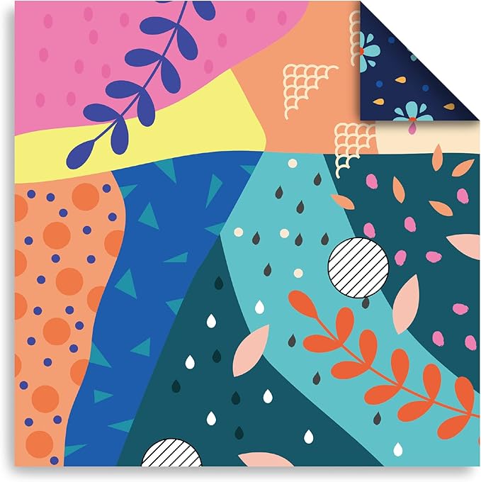 Origami Paper 6x6 Double Sided 50 Sheets 10 Colors origami kit Japanese Chiyo Square Craft Kits Easy Fold Arts Crafts DIY Handwork Mild Fresh