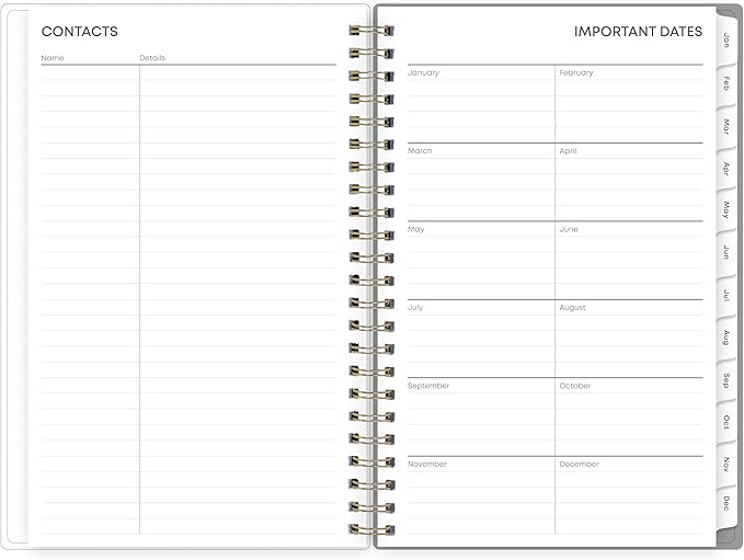 Blue Sky 2027 Weekly and Monthly Planner Calendar, January 2027 - December 2027, 5" x 8", Flexible Frosted Cover, Laminated Tabs, Durable Twin Wire Binding, Sophie