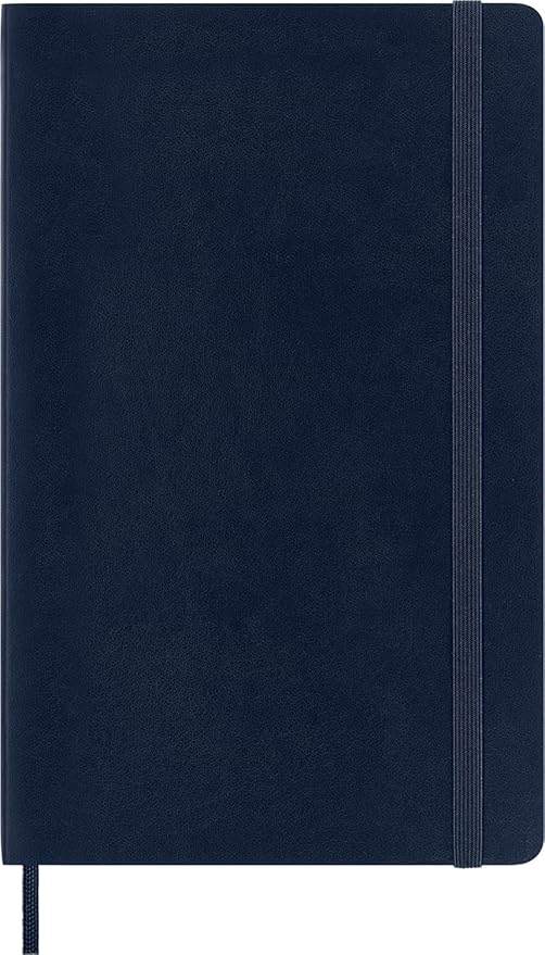 Moleskine Classic Notebook, Soft Cover, Large (5" x 8.25") Dotted, Sapphire Blue, 240 Pages