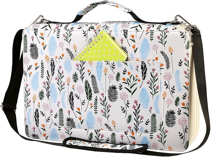 Portable Colored 384 Slots Pencil case Organizer with Printing Pattern for Watercolor Pens or Markers, Pencil Case Organizer for Artist