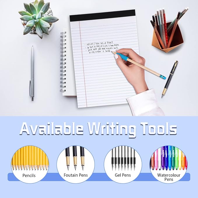 WINKIO 2 Pack Legal Pads Refills Note Pads, Writing Pads 8.5 x 11 Inches