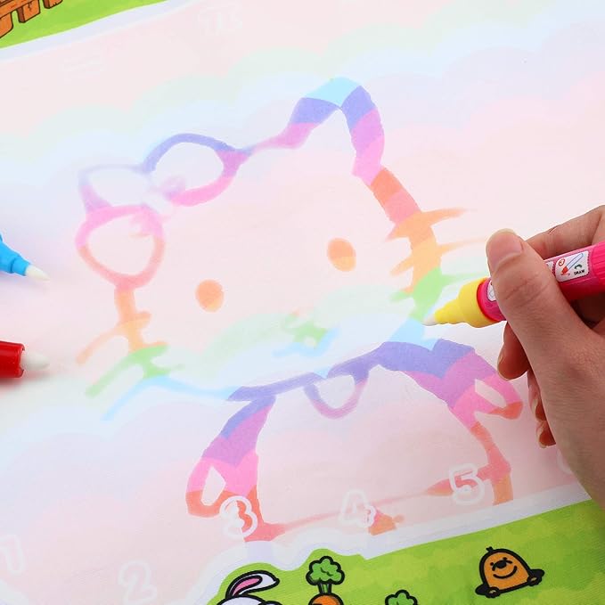 Outus 12 Pcs Water Drawing Doodle Pens, Replacement Water Markers Pens for Book Doodle Mat