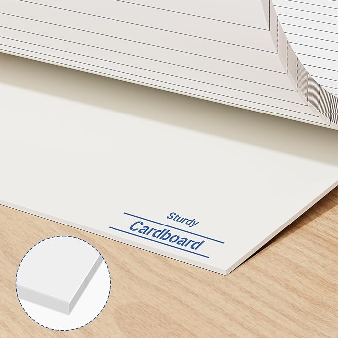 Nichela Legal Pads 4 Pack of Note Pads 6 x 9 Inch Notepad 21lb Thick Paper Legal Pad 30 Sheets Note Pad College Ruled Small Legal Pads 29 Lines Writing Pads for Writing, Sketching, and Note-Taking