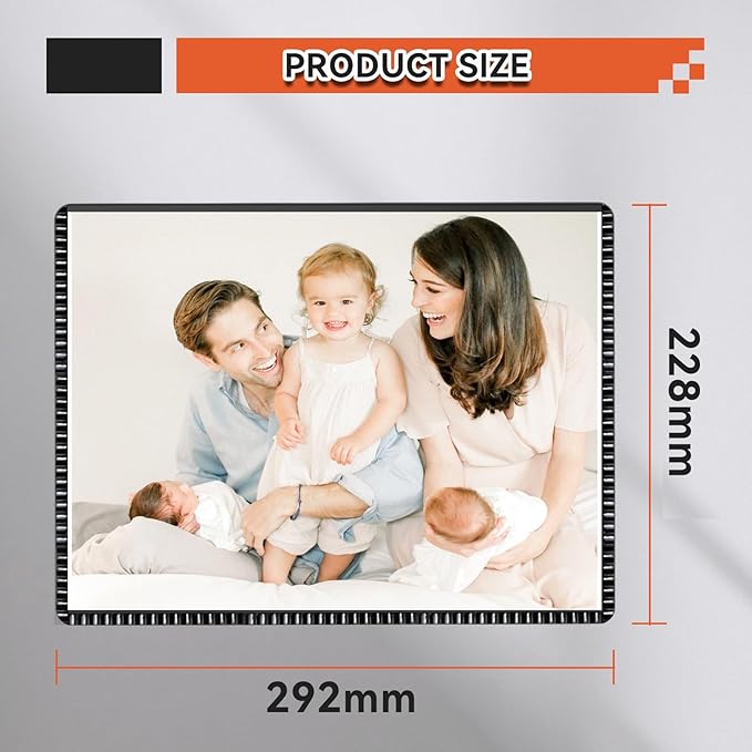 CHUNNIAO Magnetic Frame 8.5x11 for Letter Size Paper Document Holders 3PCS