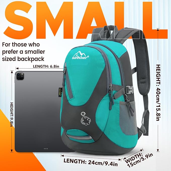 sunhiker Small Hiking Backpack Women Men 20L Lightweight Travel Backpack Daypack Casual Backpack For Cycling Outdoor Camping