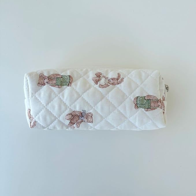 Pencil Case Pen Case Office College School Storage Bag Pouch Holder Box Organizer Makeup Pouch Cosmetic Bag Aesthetic Cute Pencil Case for Girls Boys Kids (D)
