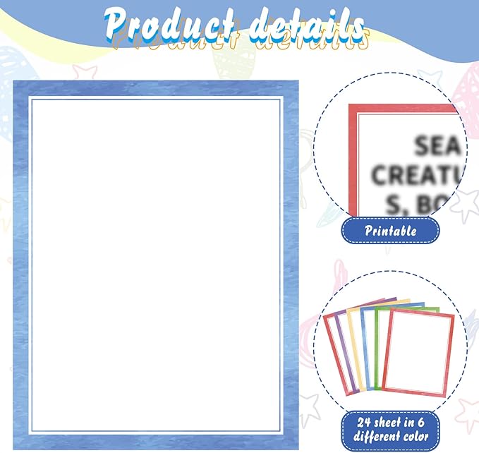 PerKoop 36 Sheets Science Fair Board Poster Boards Supplies 24 Self Adhesive Presentation Subtitles 4 Science Fair Project Titles 8 Personalized Letter Sticker for Classroom(Water Color)