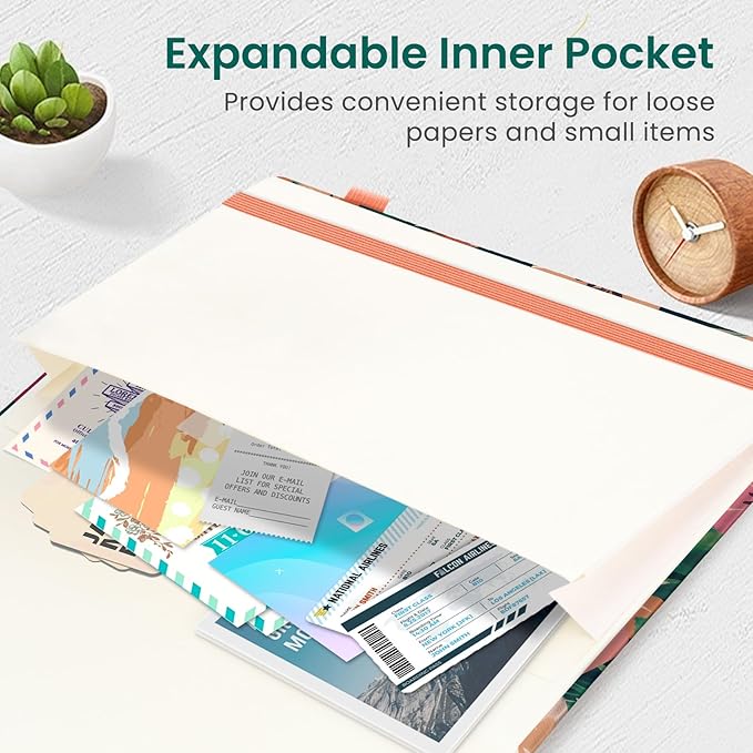 Taja Pretty Lined Journal for Women, Aesthetic Cute Hardcover Leather Journal for Writing, A5 College Ruled Notebook for Work & Note Taking, Perfect for Office School Home, 160 Pages, Golden Blush