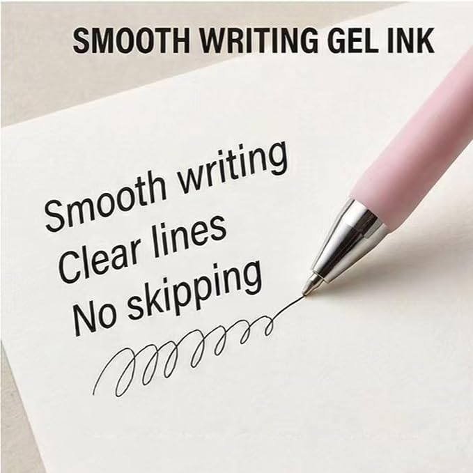 100 Pack Bulk Retractable Black Gel Ink Pens - Assorted Styles & Colors Mixed Wholesale Lot - Smooth Writing Click Pens for Office, School, and Home Supplies