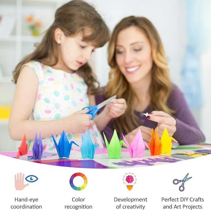 300 Sheets 6" Square Origami Paper, 20 Colors Origami Paper 6x6, Double Sided Color Origami Papers for Beginner, OrigamiPaper for Arts and Crafts