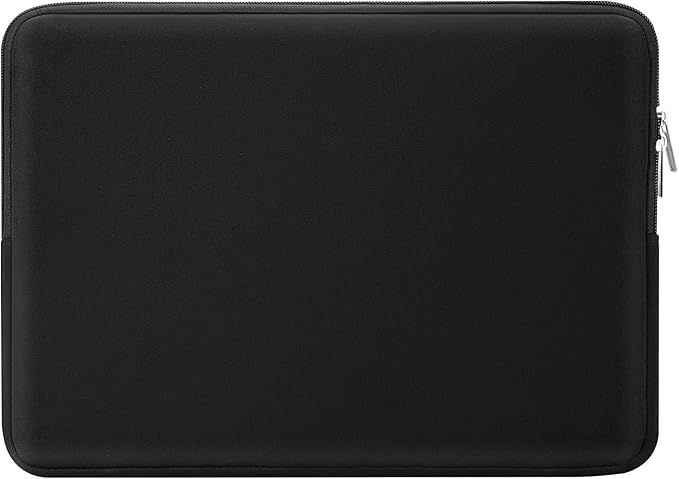 RAINYEAR 17 Inch Laptop Sleeve Case Protective Soft Padded Zipper Cover Carrying Computer Bag Compatible with 17" Notebook Chromebook Ultrabook (Black)