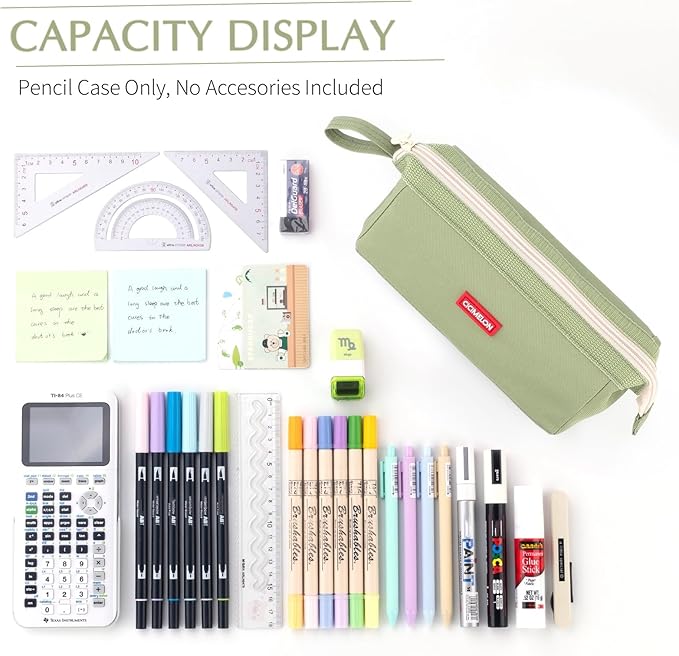 CICIMELON Pencil Case Large Capacity Pencil Pouch Pen Bag for School Teen Girl Boy Men Women