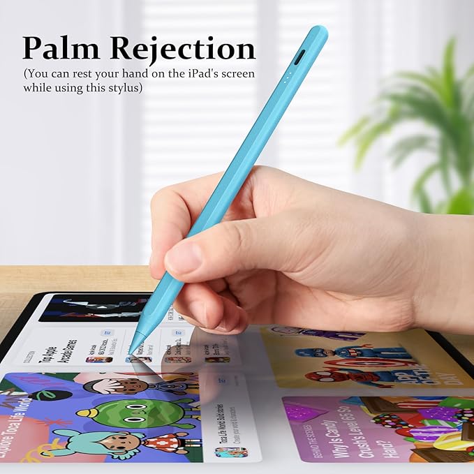 MEKO 8 Pack Replacement Tips for MEKO Fast Charging iPad Pencil ONLY-Blue