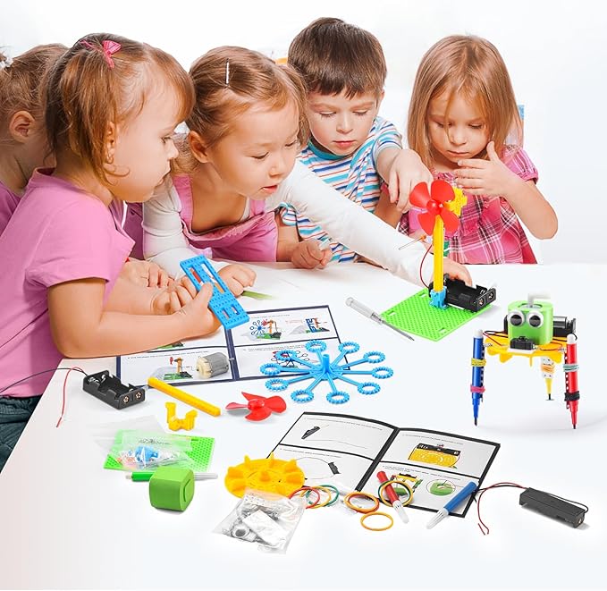 BeAndge STEM Kits for Kids Age 6-8 8-10 - Boy Gifts for 6 7 8 Year Old Boys Birthday Gift, STEM Toys for Age 8-13, Science Kits for Kids 5-7 8-12, Robotics Experiment Engineering Robot Building Crafts