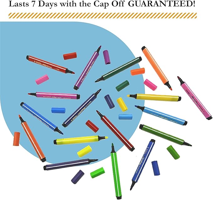 The Pencil Grip Magic Tri Stix Markers 12 colors TPG-395 (Six Pack)