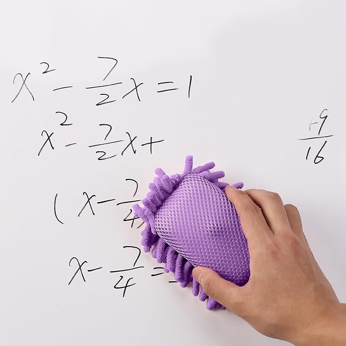 Mr. Pen- Magnetic Microfiber Shag Whiteboard Erasers, 4" x 6", 4 Pack