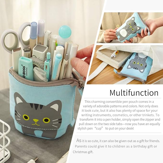 EASTHILL Big Capacity Pencil Pen Case Pouch Box Organizer Large Storage for Bullet Journal