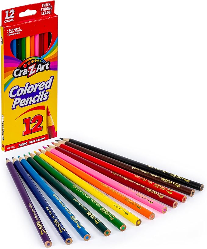 Cra-Z-Art Classic Bundle Crayons, Markers and Colored Pencil 46 Piece School Supply Arts & Crafts Bundle