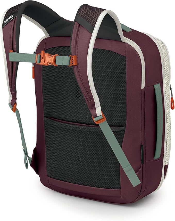 Osprey Transporter 26+6 Travel Pack - Expandable Personal Item Backpack with Laptop Sleeve - Lightweight Daypack, Mystery White