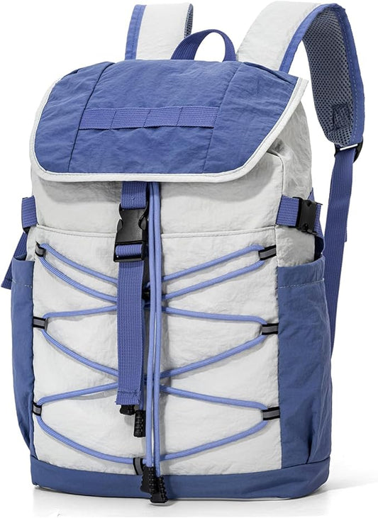 Travel Backpack for Women Men, 15L Lightweight Laptop Daypack with Multiple Pockets for Tourist, Daily bag for Girls & Boys, Casual Packable Bagpack for Hiking