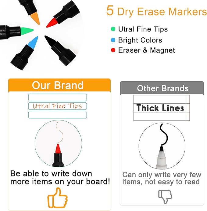 Magnetic Chore Chart for Kids Multiple Kids, 4 Pcs Dry Erase Chore Chart for Adult Teenagers Family Home Daily/Weekly Behavior Chore List Responsibility Reward Chore Board for Refrigerator