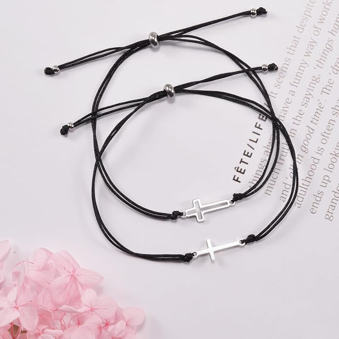 Back to School Gifts Mommy and Me Bracelet First Day of School Matching Wish Bracelets Set for Mother Daughter Son Women Teen Girls Boys Jewelry Gift