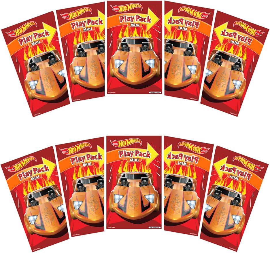 Hot Wheels Play Packs | Race Car Party Favors | Hot Wheels Party Favors | 10 Play Packs | Hot Wheels Coloring Pad, 2 Mini Crayons, and Sticker | 10-Pack | Officially Licensed