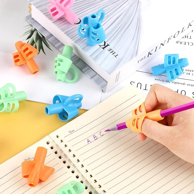 SANNIX 16 PCS Pencil Finger Grips for Handwriting Grip Posture Correction Training Pen Writing Aid Tool for Toddler Preschool Adults Students Special Needs