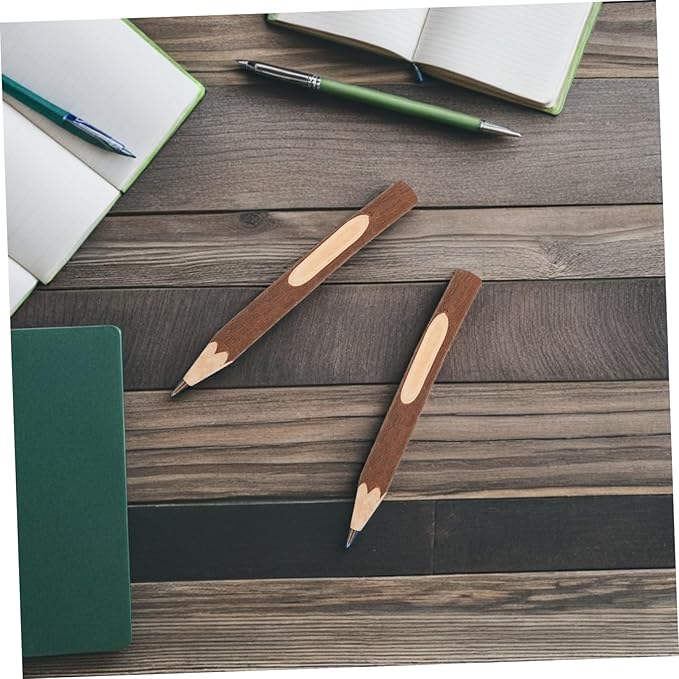 Healifty Natural Tree Branch Wooden Ballpoint Pens 13cm, Biodegradable Eco-friendly Writing Pens, Lightweight Comfortable Grip for Home and Office Use, 10pcs