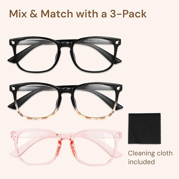 Gaoye Stylish Eyewear Frame Accessories - Blue Light Glasses for Woman - Computer Glasses for Blue Light Blocking