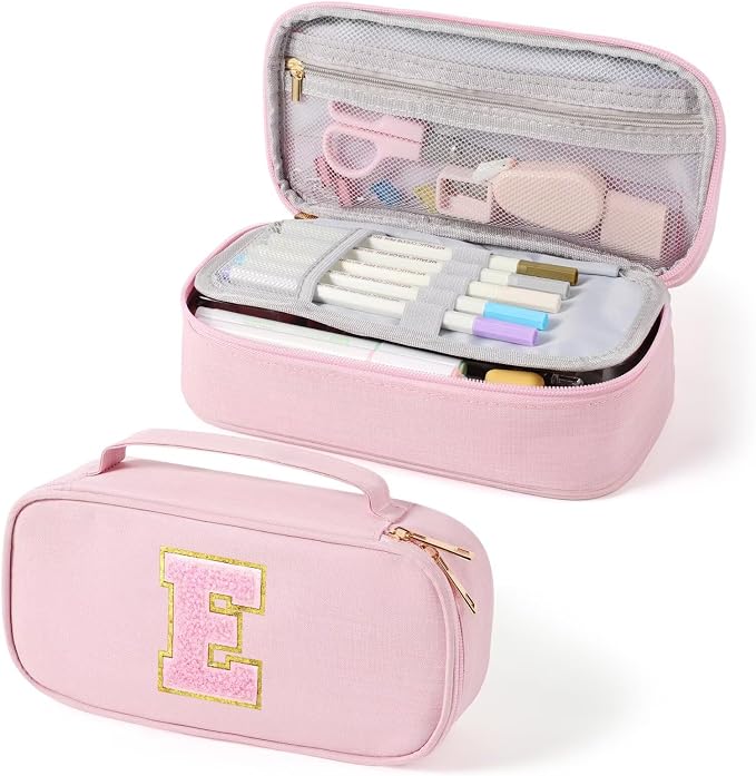YOOLIFE Birthday Gifts for 3 4 5 6 7 8 9 10 11 12 13 Year Old Girls, Gifts for Teen Girls Kids, Cute Pencil Case for Girl, E (Pink)