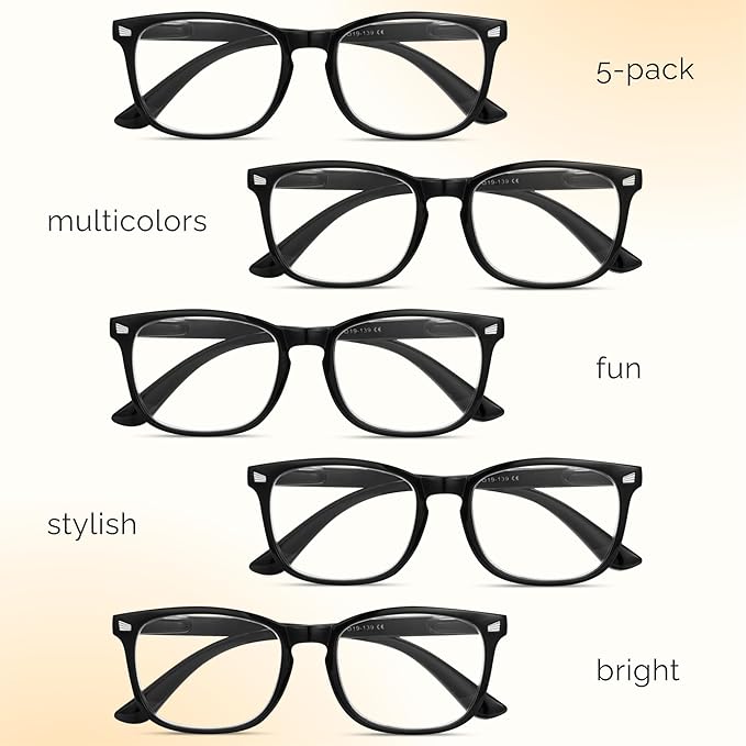 CCVOO 2.0 Reading Glasses for Men, Eyeglasses, Blue Light Readers, Computer Eyeglasses, Cheaters