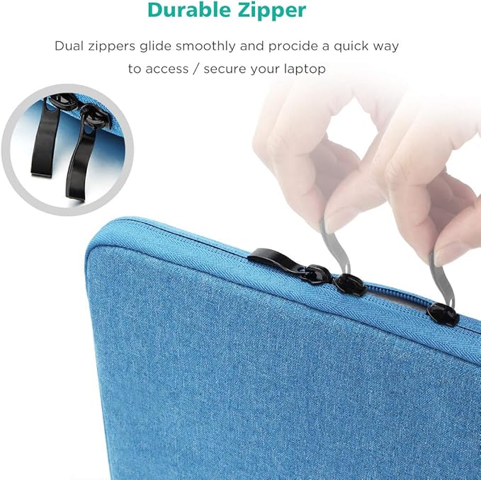 NIDOO 12" 13 inch Laptop Sleeve Case for 12.9" iPad Pro M1 M2 / 13" 13.6" MacBook Air/Surface Pro 7 8 9 X / 11.5" Lenovo Tab P11 Pro Tablet/ThinkPad Z13 / 13.4" Dell XPS 13 Plus/Galaxy Blue