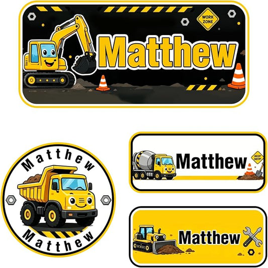 Personalized Custom Name Labels, 120 Pack Waterproof Stickers for Water Bottles, Clothing Tags, Lunch Boxes and Backpacks