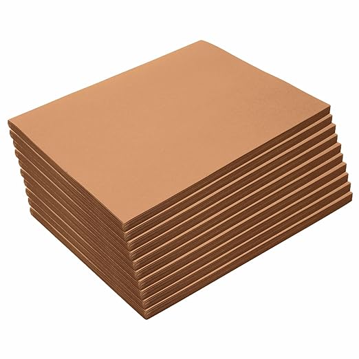 Colorations 9" x 12" Mediumweight Light Brown Construction Paper - 500 Sheets, Bulk Pack Art Paper, Arts and Crafts, School Supplies, Drawing, Coloring, Painting, 3D Art Paper