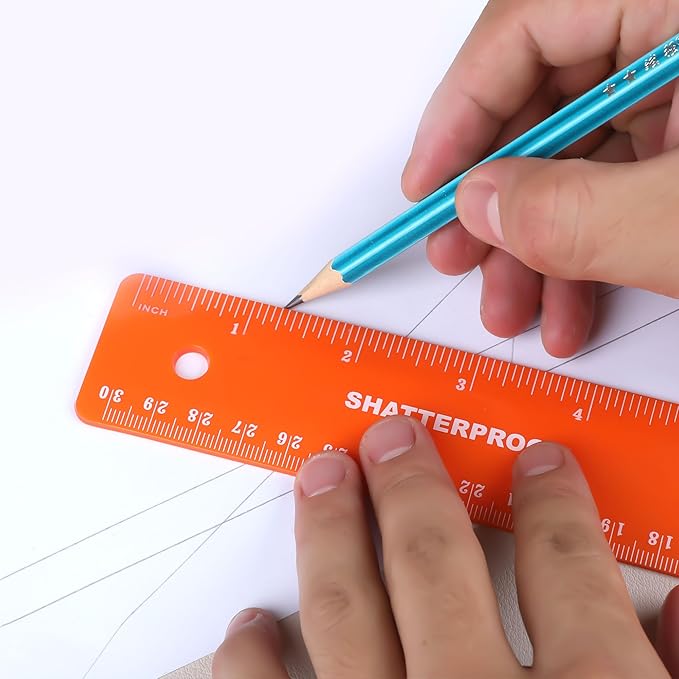 BAZIC Products Shatterproof Flexible Curve Ruler 12" (30cm), Inches Centimeter Metric Measuring Drafting Rulers, 288-Packs