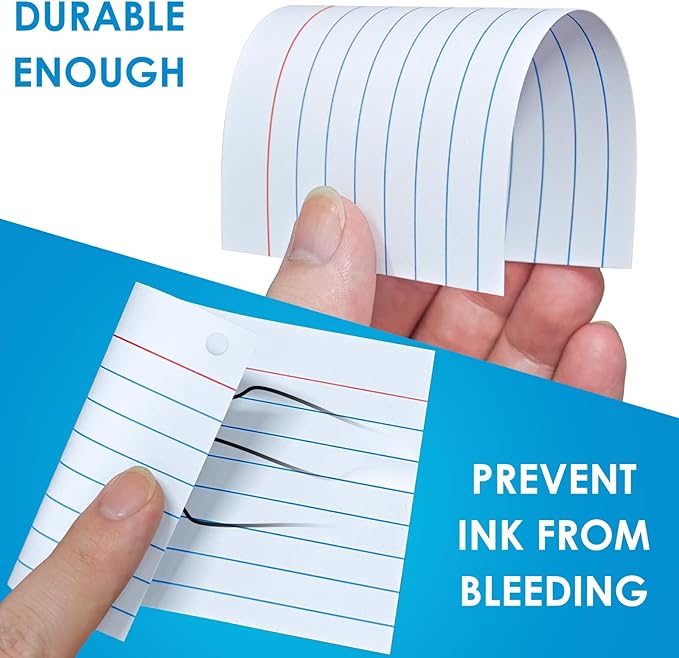2000 PCS Index Cards 3x5 Inches White Flash Cards with Ring Lined Flashcards Ruled Index Cards Notecards Study Cards Note Cards for Studying Learning School College, White