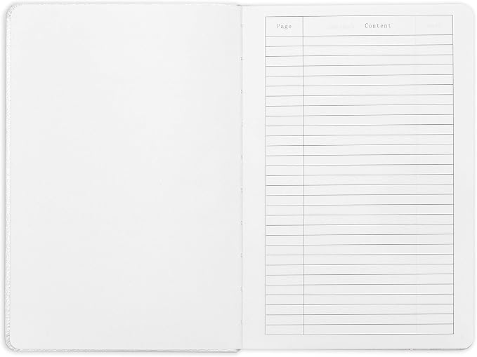 Minimalism Art, Premium Hard Cover Notebook Journal, Medium Size, A5 5.8" x 8.3", 186 Numbered Pages, Gusseted Pocket, Ribbon Bookmark, Extra Thick Ink-Proof Paper 120gsm (Dotted, Black)